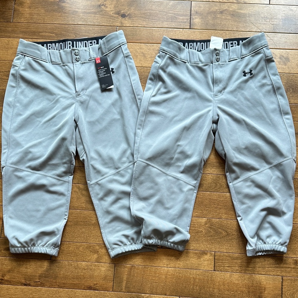 Under Armour Gray Mens Baseball Pants (Pair) Knickers